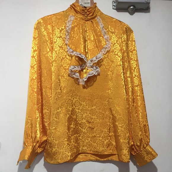 VINTAGE TURTLENECK BLOUSES SIZE L - Picture 2 of 7